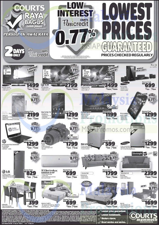 Digital Cameras, Washers, Notebooks, TVs, Home Theatre Systems, Electrolux, Sharp, Nikon, Sony