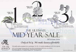 Featured image for (EXPIRED) Fa’iq Jewels Mid Year SALE 31 May – 28 Jun 2014