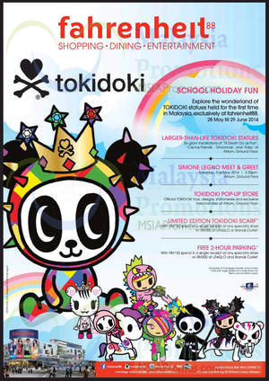 Featured image for (EXPIRED) Fahrenheit 88 Tokidoki School Holiday Fun 28 May – 29 Jun 2014