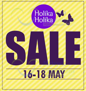 Featured image for (EXPIRED) Holika Holika SALE 16 – 18 May 2014