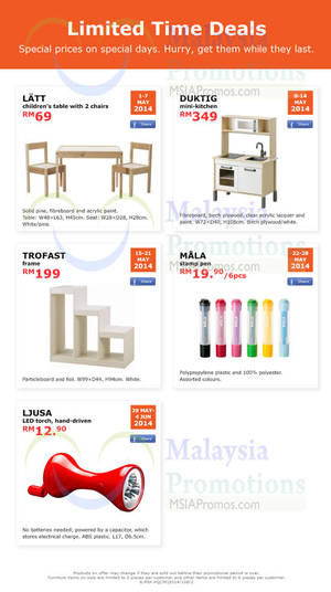 Featured image for IKEA Limited Time Deals 1 May – 4 Jun 2014