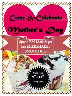 Featured image for (EXPIRED) Lecka-Lecka Spend RM15 & Get FREE Milkshare / Smoothie 9 – 12 May 2014