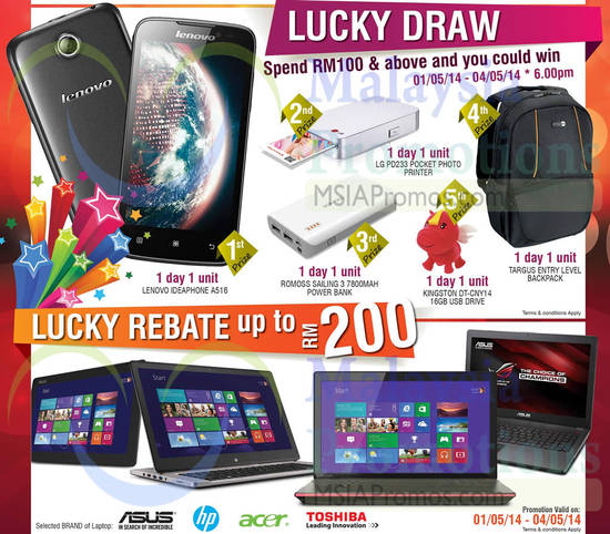 Lucky Draw, Lucky Rebate