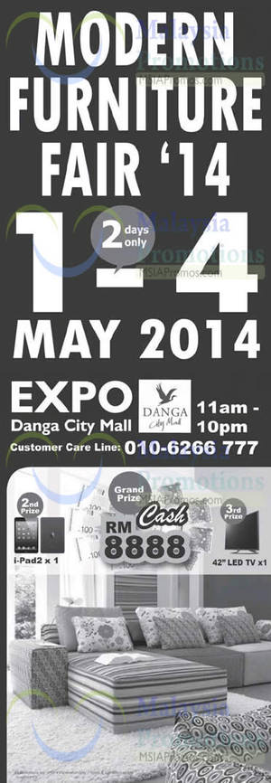 Featured image for (EXPIRED) Modern Furniture Fair @ Expo Danga City 1 – 4 May 2014