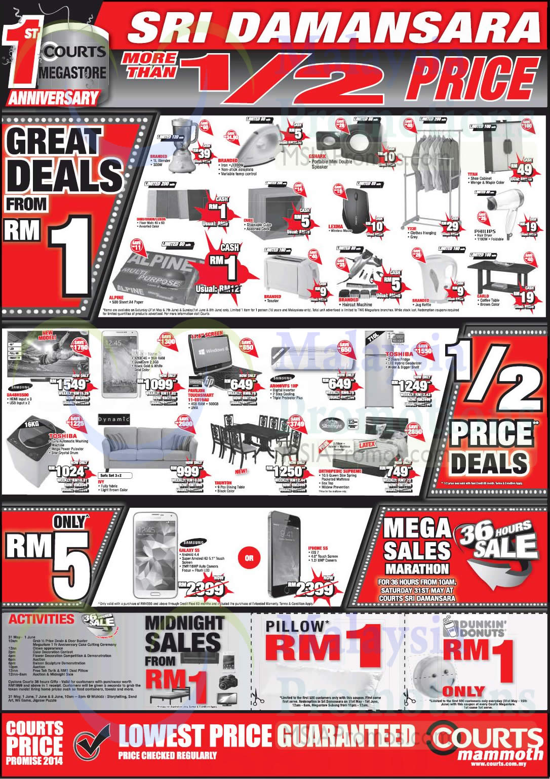 Featured image for Courts Mammoth, Subang USJ 1 & Sri Damansara Two Day Offers 31 May - 1 Jun 2014