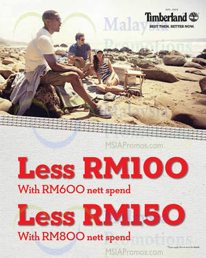 Featured image for Timberland Spend RM600 & Get RM100 OFF Promo 2 May – 1 Jun 2014