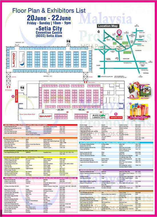 19 Jun Floor Plan, Exhibitors List