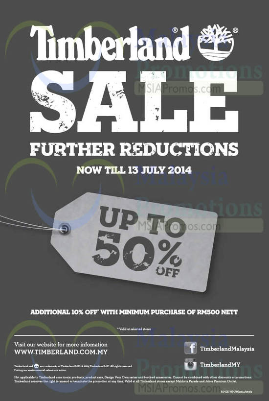 26 Jun Timberland Further Reductions Up to 50 Percent Off