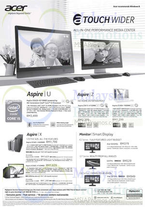 Featured image for Acer All In One Desktop PC & Monitor Offers 19 Jun 2014