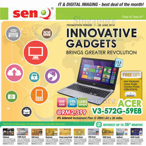 Featured image for SenQ Digital Station IT & Digital Imaging Offers 1 Jun 2014