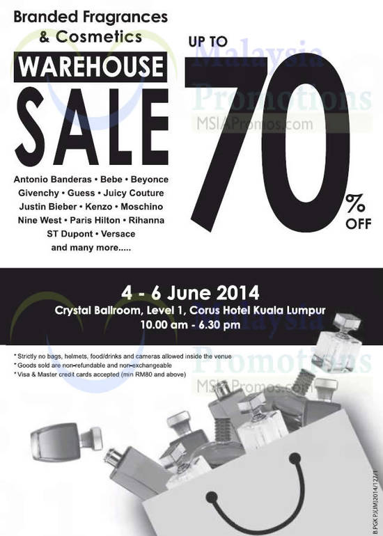 Branded Fragrances n Cosmetics Sale 3 Jun 2014