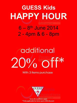 Featured image for (EXPIRED) Guess Kids Special Sale @ Johor Premium Outlets 6 – 8 Jun 2014