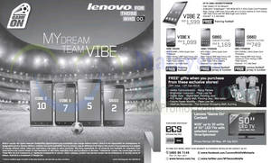 Featured image for Lenovo Vibe Smartphones & Other Offers 26 Jun 2014