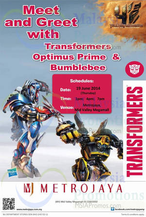 Featured image for Metrojaya Transformers Meet & Greet @ Mid Valley Megamall 19 Jun 2014
