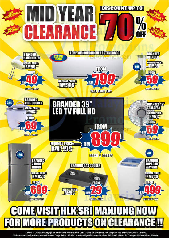 Offers TVs, Air Conditioner, Fridge, Electronics