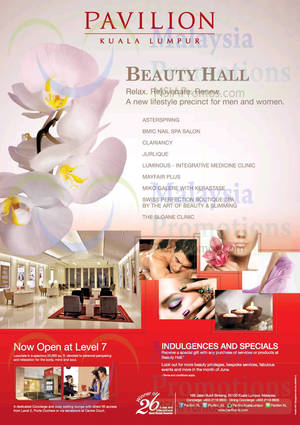 Featured image for Pavilion KL NEW Beauty Hall Now Open 11 Jun 2014