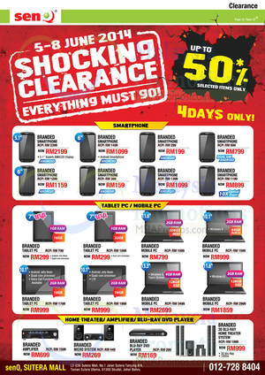 Featured image for (EXPIRED) senQ Sutera Mall Clearance Offers 5 – 8 Jun 2014