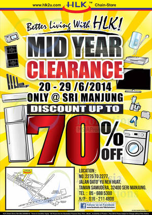 Featured image for HLK (Chain-Store) Mid Year Clearance @ Sri Manjung 20 – 29 Jun 2014