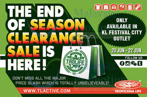 Featured image for (EXPIRED) Tropicana Life End of Season SALE @ KL Festival City 20 – 22 Jun 2014