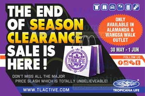 Featured image for (EXPIRED) Tropicana Life End of Season Clearance Sale @ 2 Outlets 30 May – 1 Jun 2014