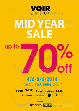 Featured image for (EXPIRED) Voir Group Mid Year SALE @ The Curve 4 – 8 Jun 2014