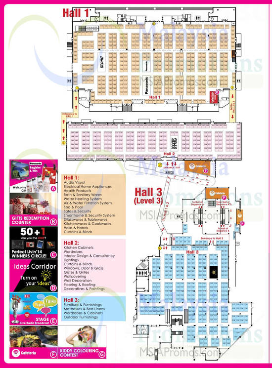 24 Sep Hall 1, Hall 3 Floor Plan