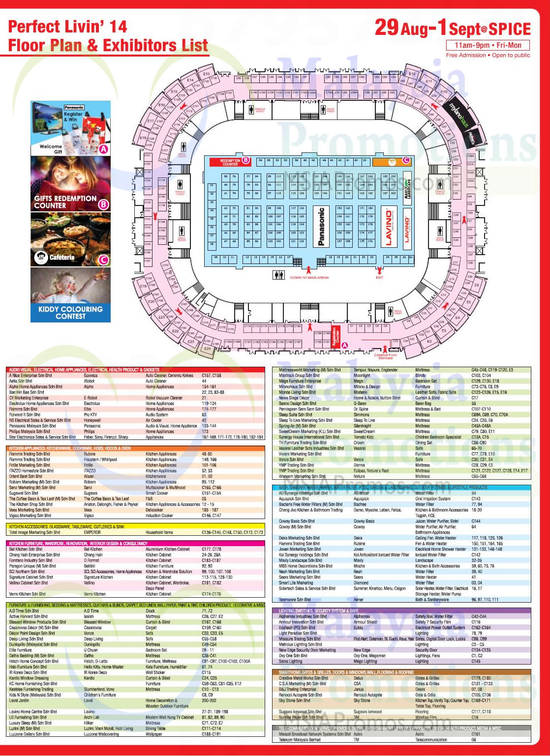 28 Aug Floor Plan, Exhibitors List