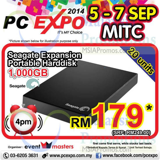 30 Aug Seagate Expansion 1TB Portable Harddisk