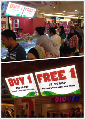 Featured image for (EXPIRED) Baskin-Robbins Buy 1 Reg Scoop & Get Junior Scoop FREE (Tue/Thu) 15 – 24 Jul 2014