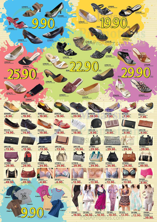 Footwear, Bras, Wallets, Blouses