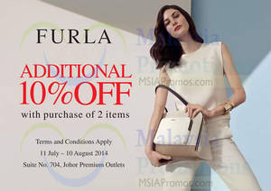 Featured image for (EXPIRED) Furla Special Sale @ Johor Premium Outlets 11 Jul – 10 Aug 2014