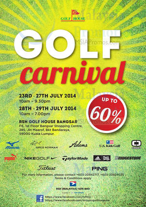 Featured image for (EXPIRED) Golf House Golf Carnival @ Bangsar Shopping Centre 23 – 29 Jul 2014