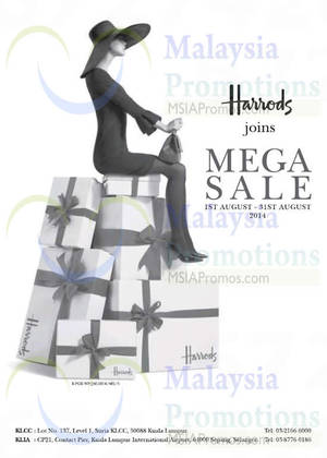 Featured image for (EXPIRED) Harrods SALE 1 – 31 Aug 2014