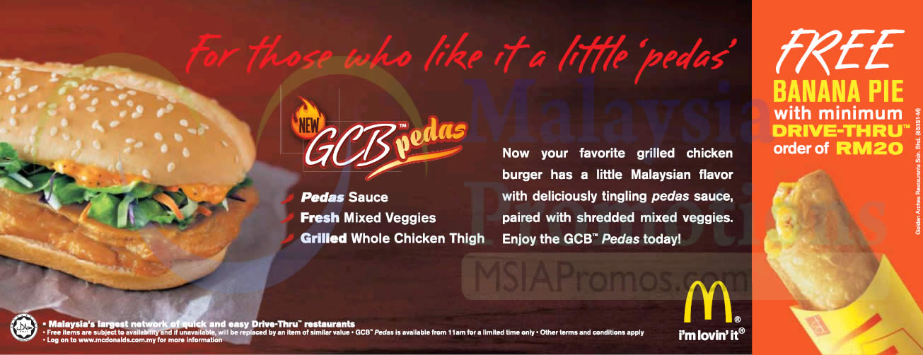 Mcdonalds 25 Jul 2014 Mcdonald S New Grilled Chicken Burger Gcb Pedas 25 Jul 2014 Msiapromos Com