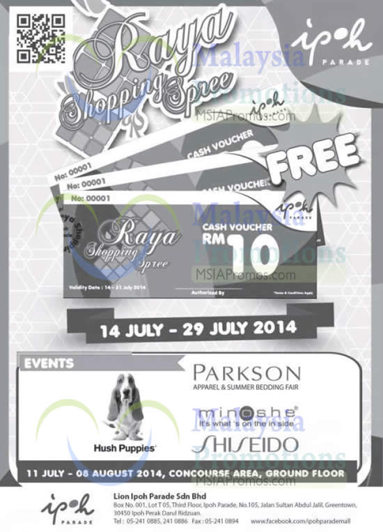 Parkson Apparel Summer Bedding Fair Ipoh Parade 11 Jul 8 Aug 2014