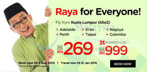 Featured image for (EXPIRED) Air Asia From RM39 (All-in) Domestic & International Promo Air Fares 28 Jul – 3 Aug 2014