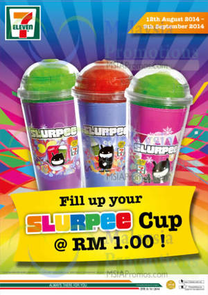 Featured image for (EXPIRED) 7-Eleven RM1 Slurpee Refill Promo 25 Aug – 9 Sep 2014