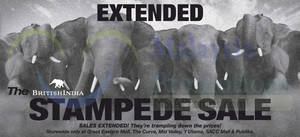 Featured image for (EXPIRED) British India Stampede SALE(Extended) 29 Aug – 16 Sep 2014