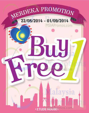 Featured image for (EXPIRED) Etude House Buy 1 Get 1 FREE Promo 22 Aug – 1 Sep 2014