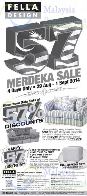 Featured image for (EXPIRED) Fella Design 57% OFF Showroom Sofa Sets 29 Aug – 1 Sep 2014