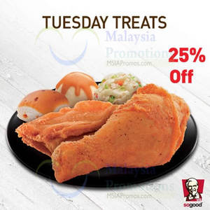 Featured image for KFC 25% OFF Snack Plate Tuesday Treats Promo From 26 Aug 2014