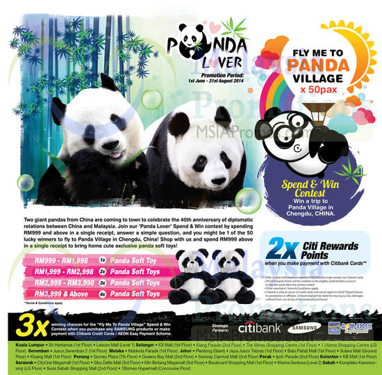 Panda Lover Promo Details