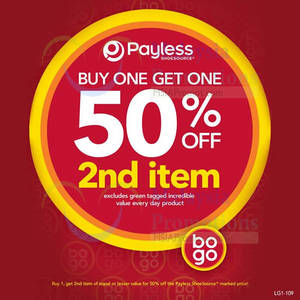 Featured image for (EXPIRED) Payless Shoesource 50% OFF 2nd Item Promo 13 – 26 Aug 2014