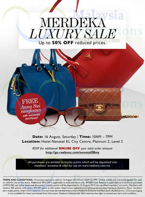 Featured image for (EXPIRED) Reebonz Luxury Designer Handbags Sale 16 Aug 2014