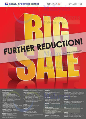 Featured image for (EXPIRED) Royal Sporting House Further Reductions SALE 1 Aug – 1 Sep 2014