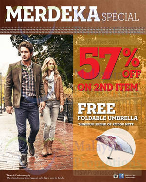 Featured image for (EXPIRED) Timberland 57% Off 2nd Item Promo 26 Aug – 7 Sep 2014