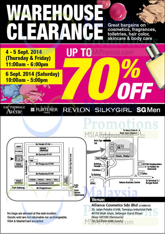 Warehouse Clearance 14 Aug 2014