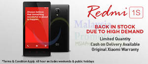 Featured image for (EXPIRED) Xiaomi Redmi 1S Back In Stock 31 Aug 2014