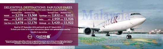 4 Sep Qatar Airways Offers