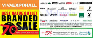 Featured image for Best Value Outlet Branded Sale @ Viva Expo Hall 12 – 21 Sep 2014